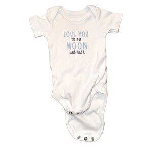 Babies’ KoalaBabies Gender Neutral White Short Sleeve Onesie. Size Newborn.
